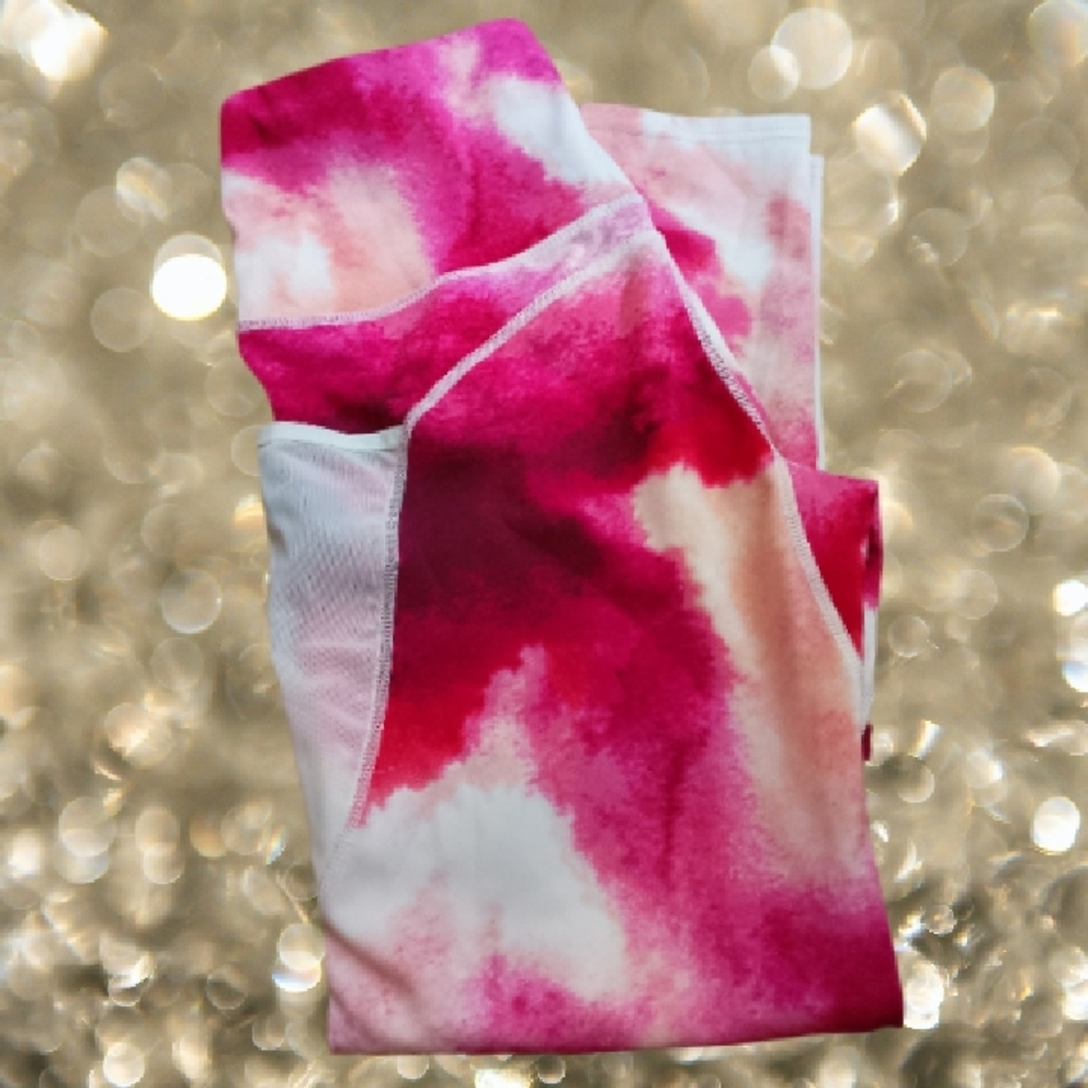 Ardene Pink and White Tye Dye Leggings (XL) 🩷🤍🩷🤍🩷